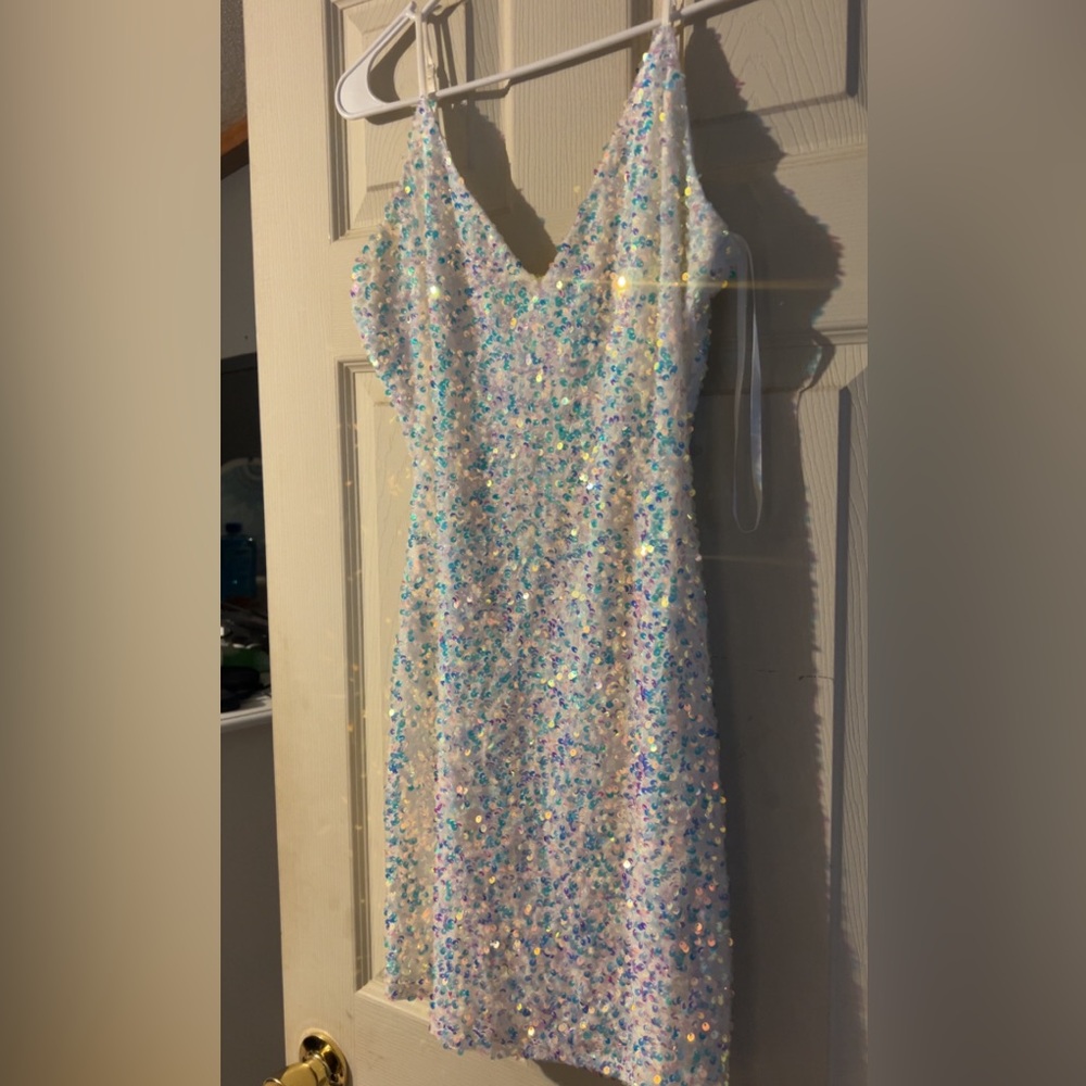 Windsor White Sequin Dress